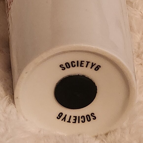 Disney Parks Mickey Mouse Logo Decor Ceramic Travel "Coffee" Tumbler (Society 6) - Picture 8 of 13